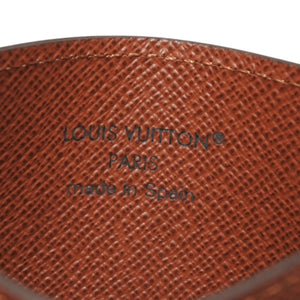 Very good condition LOUIS VUITTON Porte Carte Sample Card Case M61733 Monogram Canvas Brown Used 4a000711