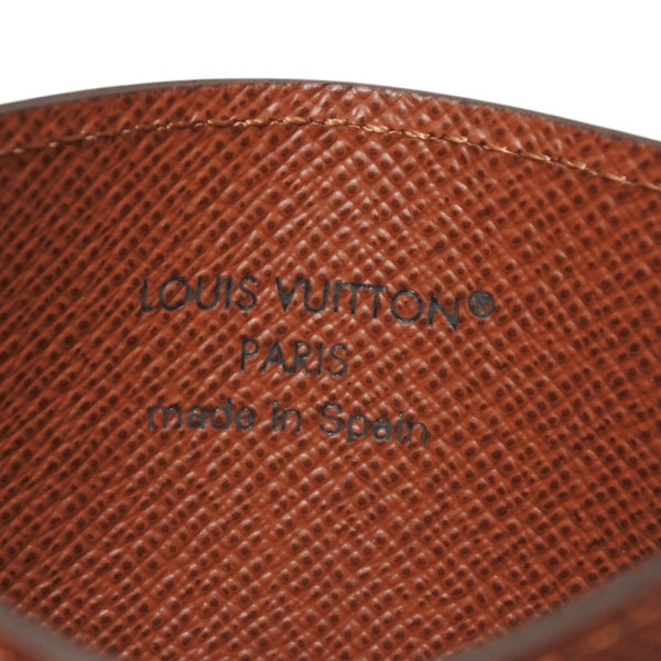 Very good condition LOUIS VUITTON Porte Carte Sample Card Case M61733 Monogram Canvas Brown Used 4a000711
