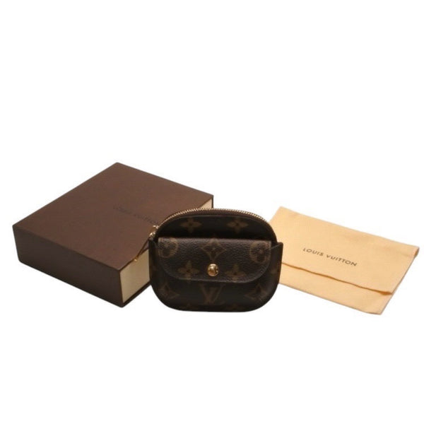 極美品 LOUIS VUITTON ルイヴィトン ポルトモネ シリング コインケース M60025 ゴールド金具 ブラウン 中古 4a000278