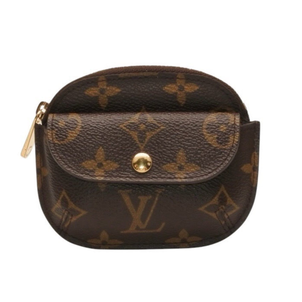 Very good condition LOUIS VUITTON Portomone Schilling coin case M60025 Gold hardware Brown Used 4a000278