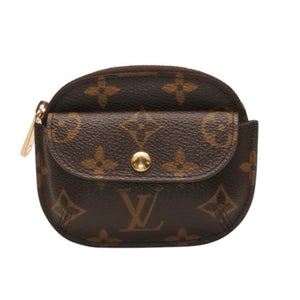 極美品 LOUIS VUITTON ルイヴィトン ポルトモネ シリング コインケース M60025 ゴールド金具 ブラウン 中古 4a000278