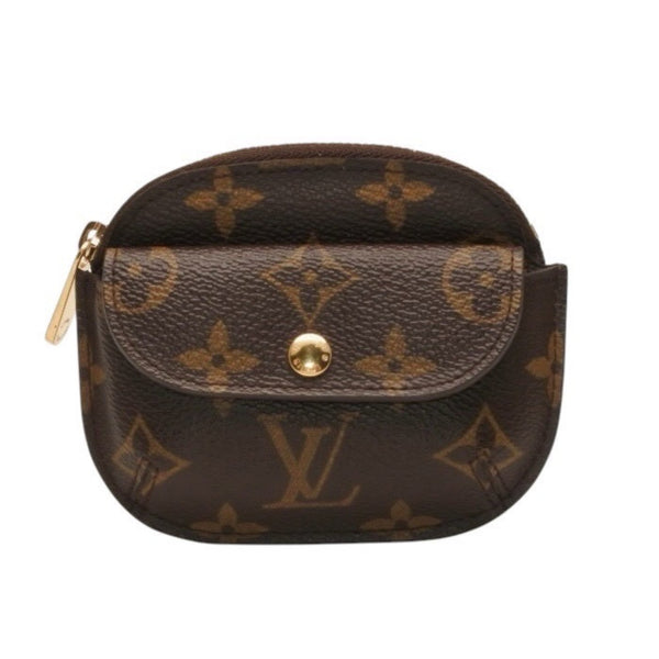 極美品 LOUIS VUITTON ルイヴィトン ポルトモネ シリング コインケース M60025 ゴールド金具 ブラウン 中古 4a000278