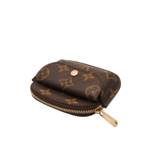 極美品 LOUIS VUITTON ルイヴィトン ポルトモネ シリング コインケース M60025 ゴールド金具 ブラウン 中古 4a000278