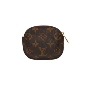 極美品 LOUIS VUITTON ルイヴィトン ポルトモネ シリング コインケース M60025 ゴールド金具 ブラウン 中古 4a000278