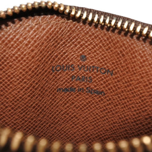 極美品 LOUIS VUITTON ルイヴィトン ポルトモネ シリング コインケース M60025 ゴールド金具 ブラウン 中古 4a000278