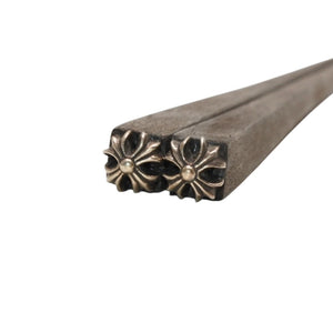 New and unused CHROME HEARTS Chopsticks Ebony Wood Silver 925 Brown Used 4a000607