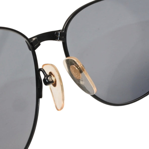 Very Good Condition YVES SAINT LAURENT Yves Saint Laurent Sunglasses Eyewear 31-4703 Black Gold Acetate Plastic Used 4a000523