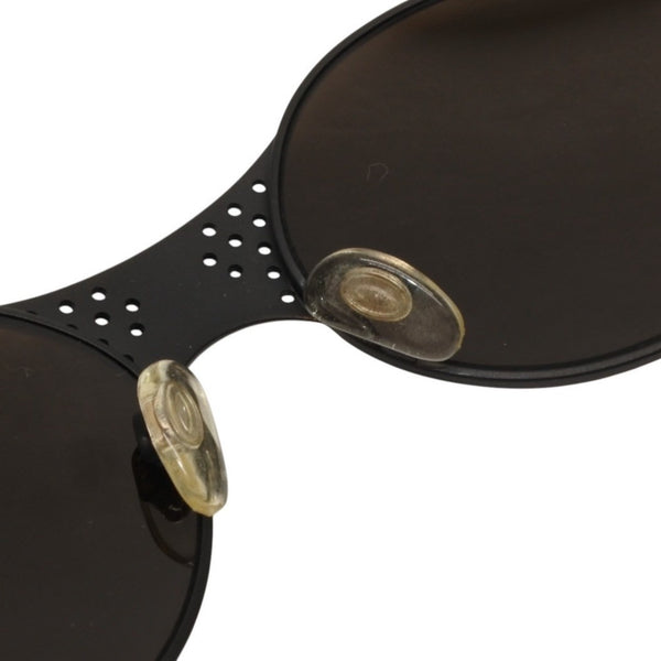 CHANEL Sunglasses Eyewear 05982 50927 Coco Mark Metal Rubber Matte Black Gold Good Condition Used 4a000491