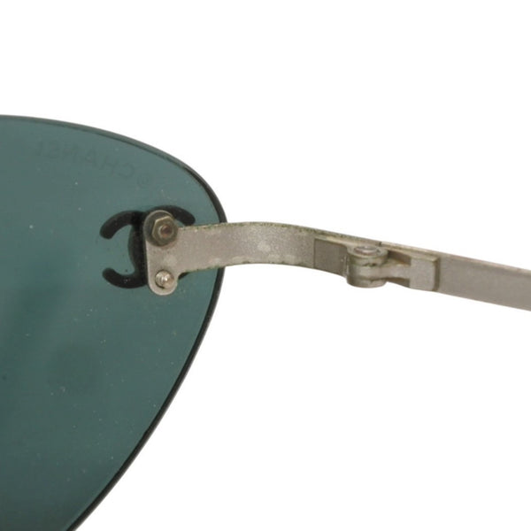 CHANEL Rimless Sunglasses Eyewear 4003 c.103/71 Size 53□19 130 Coco Mark Silver Good Condition Used 4a000518