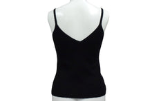 画像をギャラリービューアに読み込む, 極美品 CHROME HEARTS クロムハーツ キャミソール CHクロスパッチ サイズS カシミヤ ポリエステル レザー ブラック 中古 4b000491