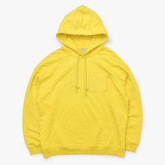 LOEWE アナグラム パッチ パーカー Leather Patch レザーパッチ Hoodie イエロー 美品 中古 4a000537