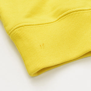 LOEWE アナグラム パッチ パーカー Leather Patch レザーパッチ Hoodie イエロー 美品 中古 4a000537