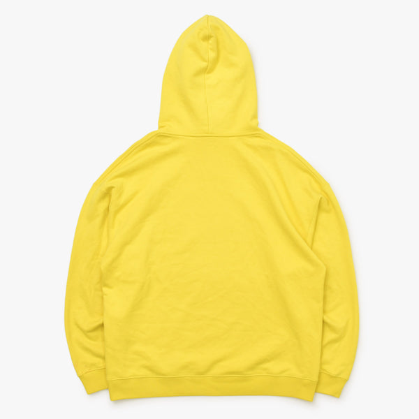 LOEWE アナグラム パッチ パーカー Leather Patch レザーパッチ Hoodie イエロー 美品 中古 4a000537