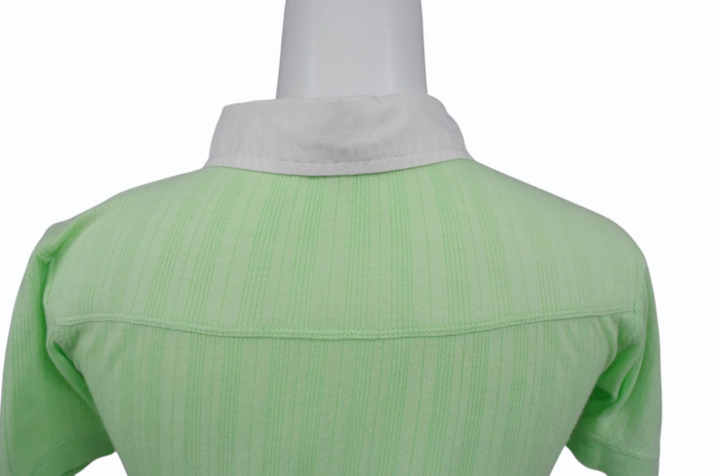 DOLCE&GABBANA Dolce&ガL'Abbana Polo Shirt ST0039/TY7A2 Cotton White Green Size S Excellent Condition Used 4b000557