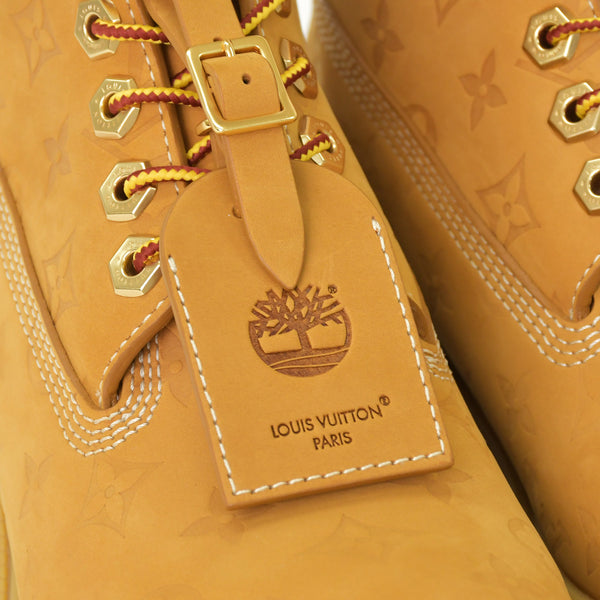新品未使用 LOUIS VUITTON ルイヴィトン × Timberland ティンバーランド モノグラム 6インチブーツ LV-TMB-0003 サイズ8 1/2 中古 4a000566