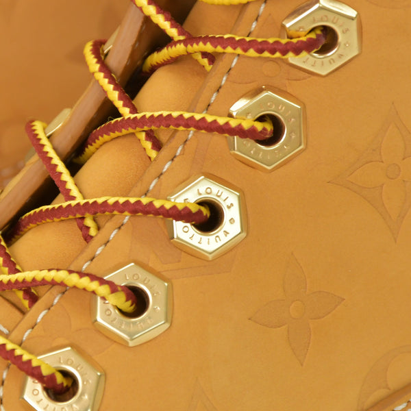 新品未使用 LOUIS VUITTON ルイヴィトン × Timberland ティンバーランド モノグラム 6インチブーツ LV-TMB-0003 サイズ8 1/2 中古 4a000566