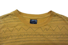 画像をギャラリービューアに読み込む, STUSSY ステューシー ビンテージストライプボーダーＴシャツ 00s オレンジ コットン サイズL 美品 中古 4b000592