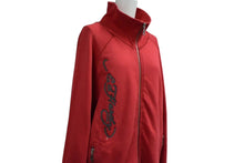 Load image into Gallery viewer, EdHardy エドハーディー スティッチデザイン ラブキルズスローリー パーカー レッド コットン サイズM 美品 中古 4b000597