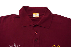 CELEBRATING AL HUSSEIN Abdullah II Ibn Al-Hussein Crown Prince Hussein Ceremony Polo Shirt Size L McDonald's Embroidery Good Condition Used 4b000658