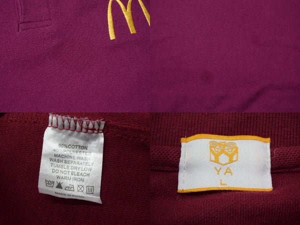 CELEBRATING AL HUSSEIN Abdullah II Ibn Al-Hussein Crown Prince Hussein Ceremony Polo Shirt Size L McDonald's Embroidery Good Condition Used 4b000658