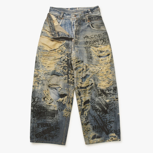 極美品 Acne Studios アクネストゥディオズ SUPER BAGGY FIT JEANS 2023 スーパーバギーフィットジーンズ BK0679 サイズ44 中古 4a000688