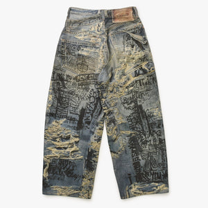 極美品 Acne Studios アクネストゥディオズ SUPER BAGGY FIT JEANS 2023 スーパーバギーフィットジーンズ BK0679 サイズ44 中古 4a000688