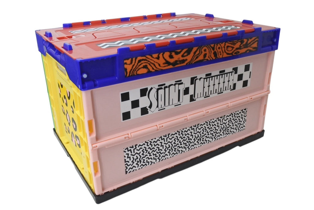 New and unused SAINT MICHAEL Saint Michael BOX/MULTI-2 Foldable storage box SM-HR8-0000-085-MULTI-2 Home goods Used 4b000706