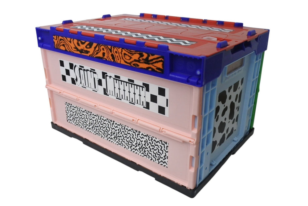 New and unused SAINT MICHAEL Saint Michael BOX/MULTI-2 Foldable storage box SM-HR8-0000-085-MULTI-2 Home goods Used 4b000706