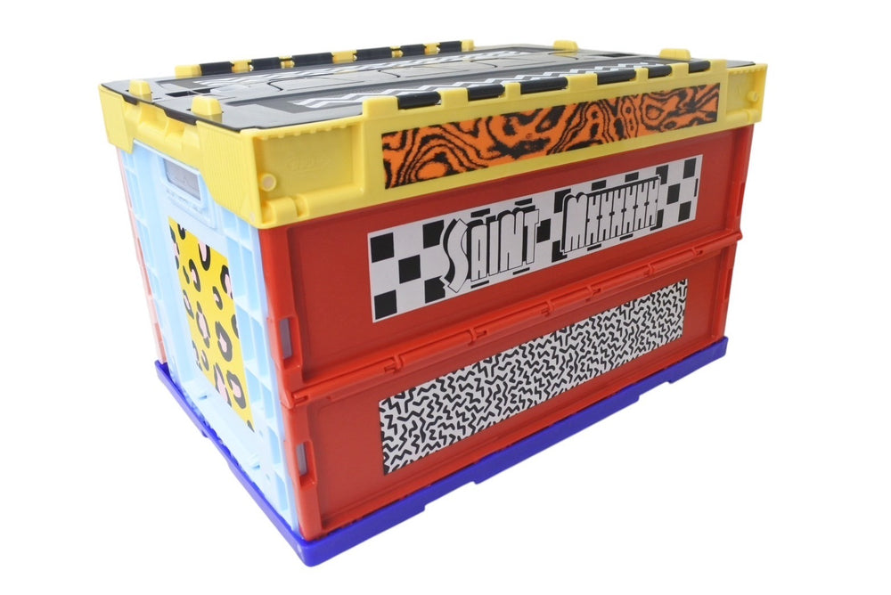 New and unused SAINT MICHAEL Saint Michael BOX/MULTI-3 Foldable storage box SM-HR8-0000-085-MULTI-3 Home goods Used 4b000707