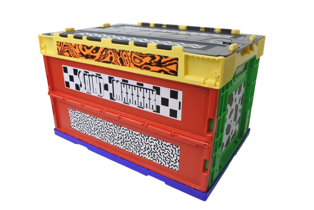 New and unused SAINT MICHAEL Saint Michael BOX/MULTI-3 Foldable storage box SM-HR8-0000-085-MULTI-3 Home goods Used 4b000707