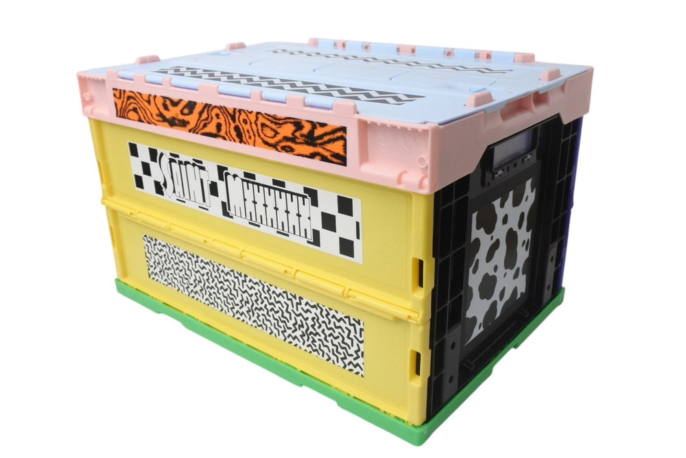 New and unused SAINT MICHAEL Saint Michael BOX/MULTI-6 Foldable storage box SM-HR8-0000-085-MULTI-6 Home goods Used 4b000710
