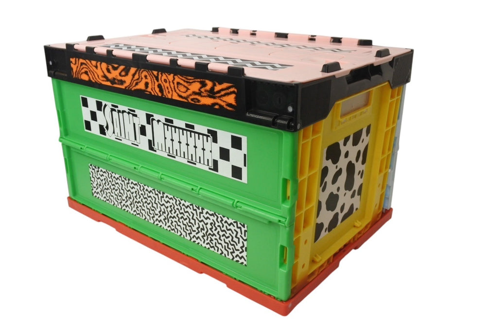 New and unused SAINT MICHAEL Saint Michael BOX/MULTI-7 Foldable storage box SM-HR8-0000-085-MULTI-7 Home goods Used 4b000711