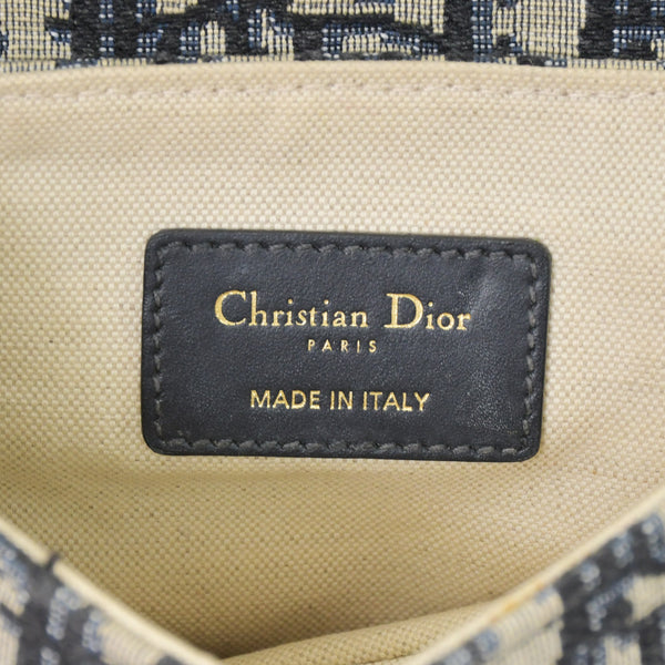 極美品 Christian Dior クリスチャンディオール サドルミニバッグ ハンドバッグ M0456CTZQ オブリーク ネイビー 中古 4a000720