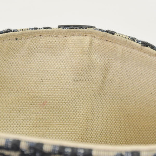極美品 Christian Dior クリスチャンディオール サドルミニバッグ ハンドバッグ M0456CTZQ オブリーク ネイビー 中古 4a000720