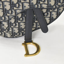 画像をギャラリービューアに読み込む, 極美品 Christian Dior クリスチャンディオール サドルミニバッグ ハンドバッグ M0456CTZQ オブリーク ネイビー 中古 4a000720