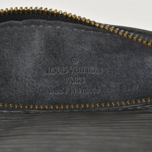 Very Good Condition LOUIS VUITTON Epi Souflo Handbag Leather Noir M52222 Epi Leather Gold Hardware Used 4a000744
