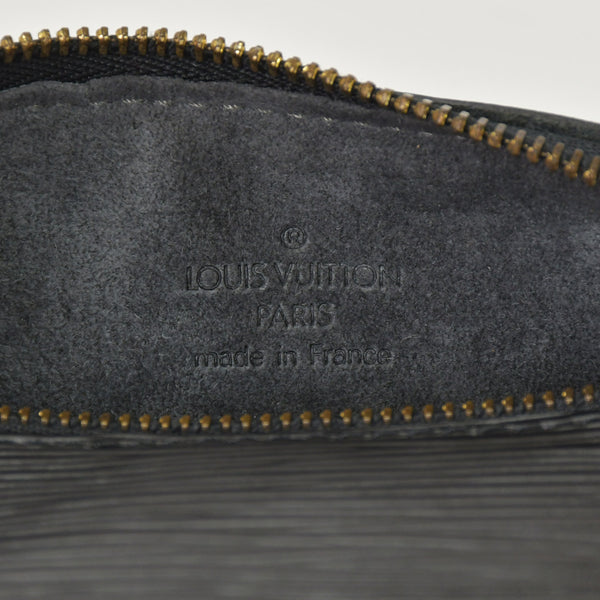 Very Good Condition LOUIS VUITTON Epi Souflo Handbag Leather Noir M52222 Epi Leather Gold Hardware Used 4a000744