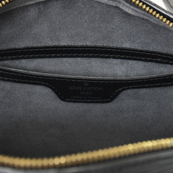 Very Good Condition LOUIS VUITTON Epi Souflo Handbag Leather Noir M52222 Epi Leather Gold Hardware Used 4a000744