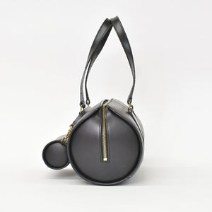 Very Good Condition LOUIS VUITTON Epi Souflo Handbag Leather Noir M52222 Epi Leather Gold Hardware Used 4a000744