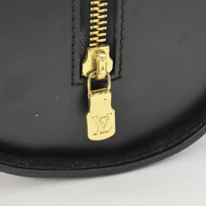 Very Good Condition LOUIS VUITTON Epi Souflo Handbag Leather Noir M52222 Epi Leather Gold Hardware Used 4a000744