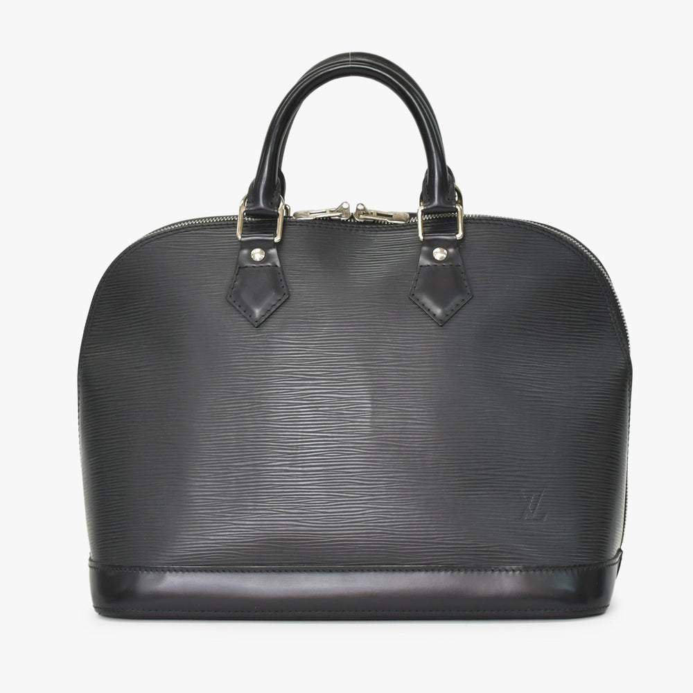 LOUIS VUITTON Alma PM Handbag M52142 Epi Leather Black Gold Hardware Good Condition Used 4a000746