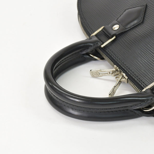 LOUIS VUITTON Alma PM Handbag M52142 Epi Leather Black Gold Hardware Good Condition Used 4a000746