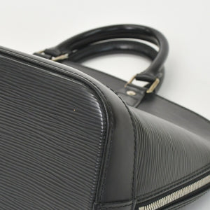 LOUIS VUITTON Alma PM Handbag M52142 Epi Leather Black Gold Hardware Good Condition Used 4a000746