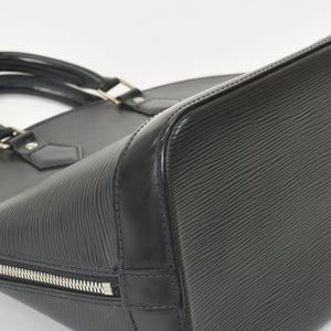 LOUIS VUITTON Alma PM Handbag M52142 Epi Leather Black Gold Hardware Good Condition Used 4a000746