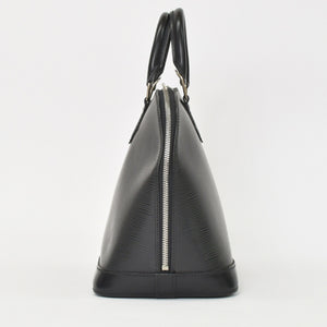 LOUIS VUITTON Alma PM Handbag M52142 Epi Leather Black Gold Hardware Good Condition Used 4a000746