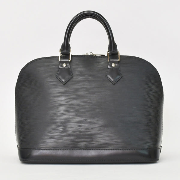 LOUIS VUITTON Alma PM Handbag M52142 Epi Leather Black Gold Hardware Good Condition Used 4a000746