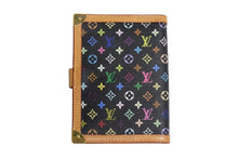 画像をギャラリービューアに読み込む, LOUIS VUITTON ルイヴィトン 手帳カバー システム手帳 アジェンダPM R20895 モノグラムマルチカラー ノワール 美品 中古 4b000763