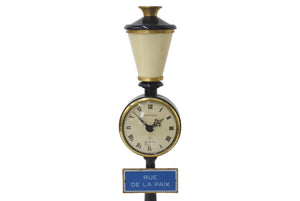 JAEGER-LECOULTRE ジャガー ルクルト アンティーク 置時計 RUE DE LA PAIX 街灯 ブラック ゴールド 美品 中古 4b000777