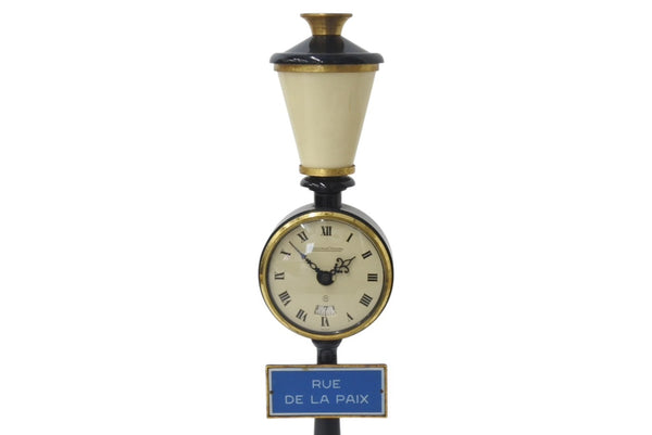 JAEGER-LECOULTRE ジャガー ルクルト アンティーク 置時計 RUE DE LA PAIX 街灯 ブラック ゴールド 美品 中古 4b000777
