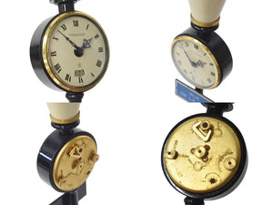 JAEGER-LECOULTRE ジャガー ルクルト アンティーク 置時計 RUE DE LA PAIX 街灯 ブラック ゴールド 美品 中古 4b000777